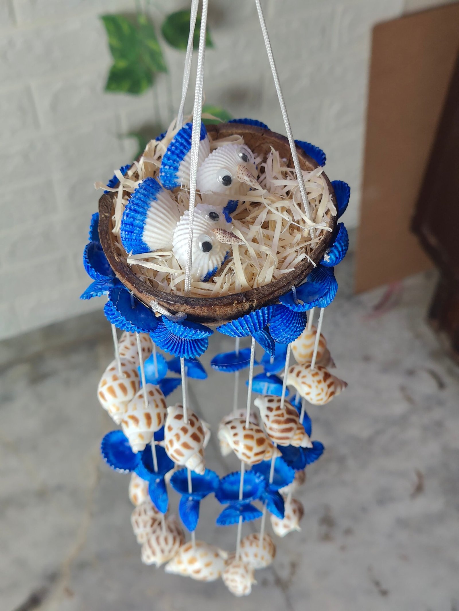 Sea shell mini bird windchime 15inch