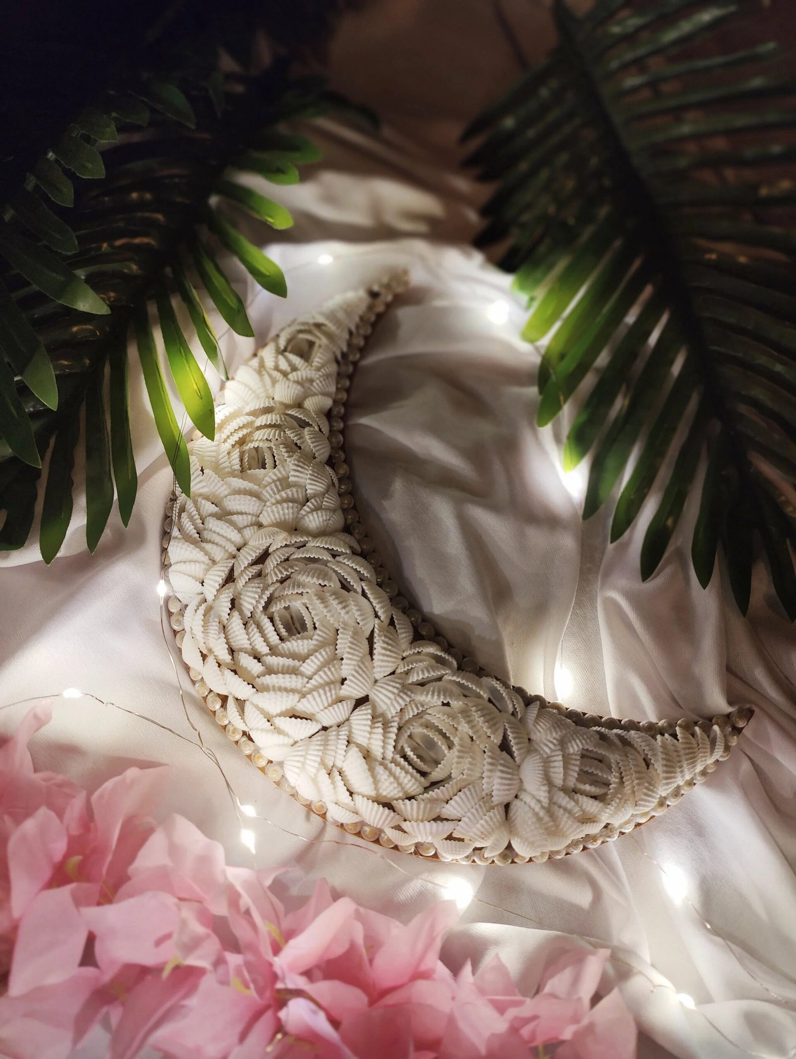 Shellkrafts Crenscent Moon Hanger|Wall hanging 12inch